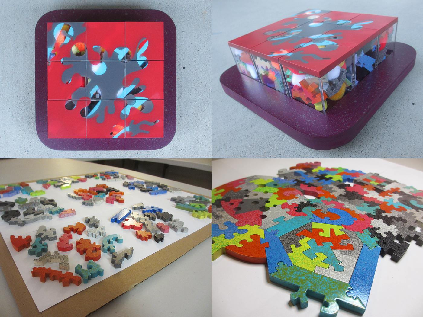 Larger Size! Puzzle Sorting Trays with Lid 9