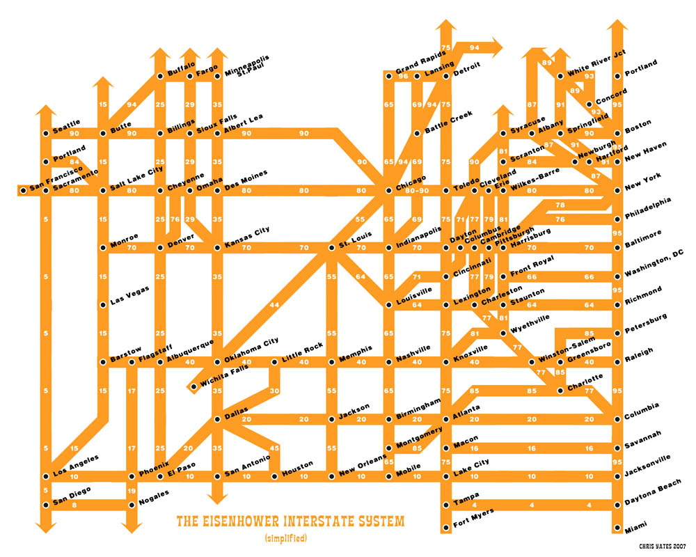 Us Map Highway Map